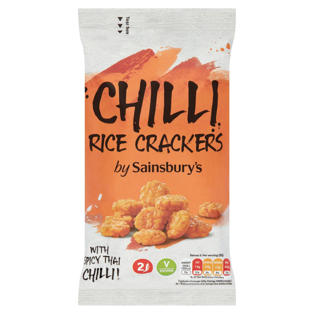 Sainsbury's Chilli Spicy Thai Rice Crackers 125g