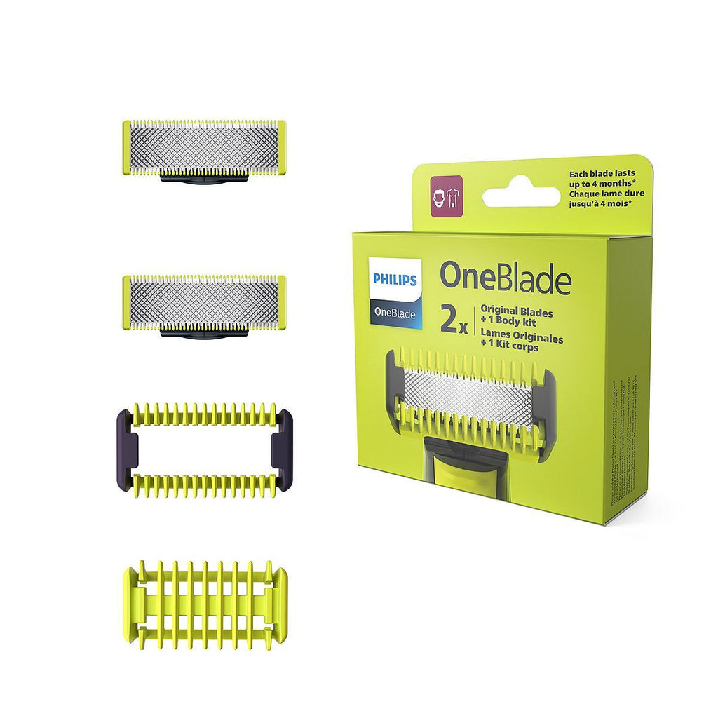 Philips OneBlade Replacement Blades for Face & Body, 2 Pack - QP620/50