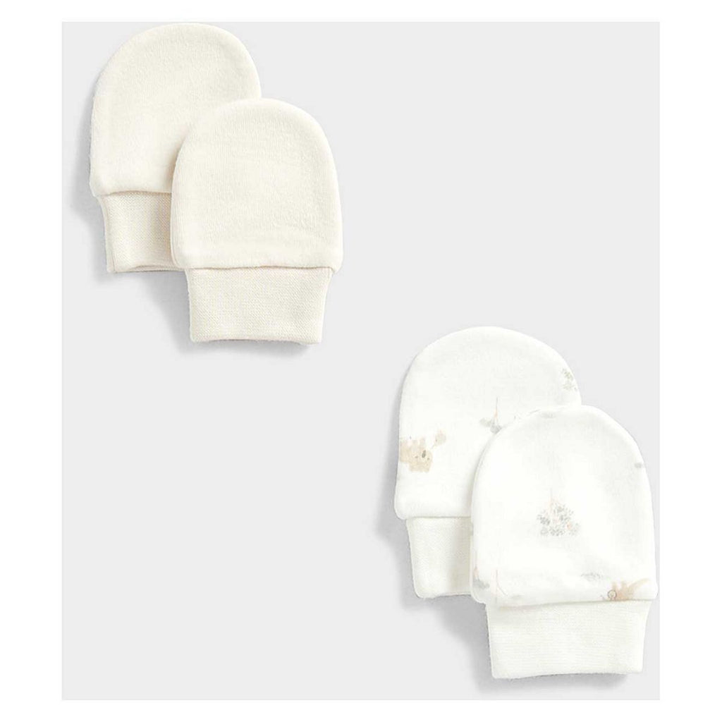 Mothercare My First Kangaroo Baby Mitts - 2 Pack