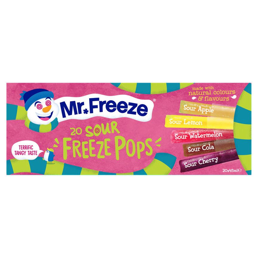 Mr Freeze Sour Freeze Pops