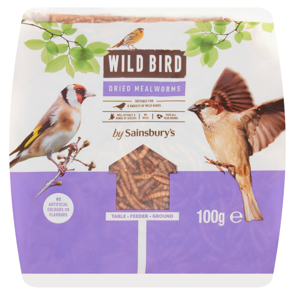 Sainsbury's Wild Bird Dried Mealworms 100g