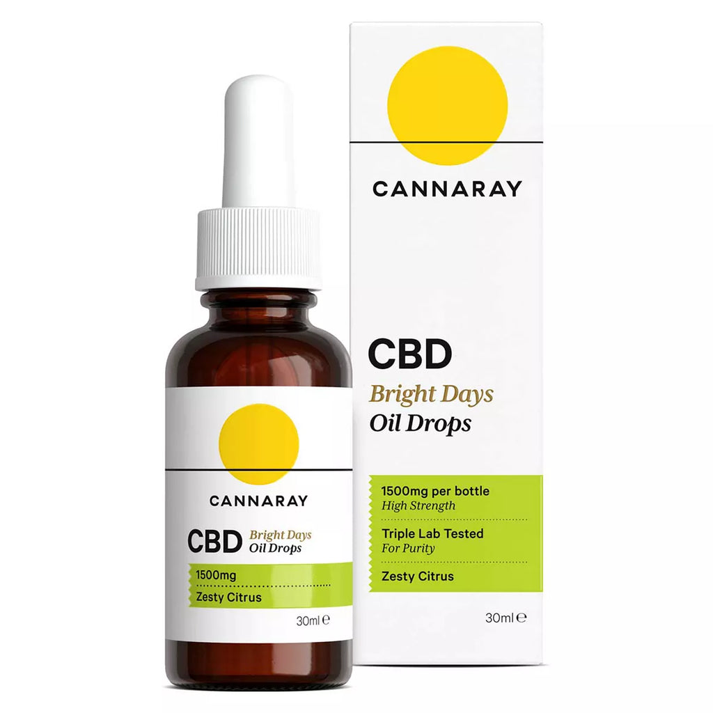 Cannaray Bright Days CBD Oil Drops 1500mg - 30ml