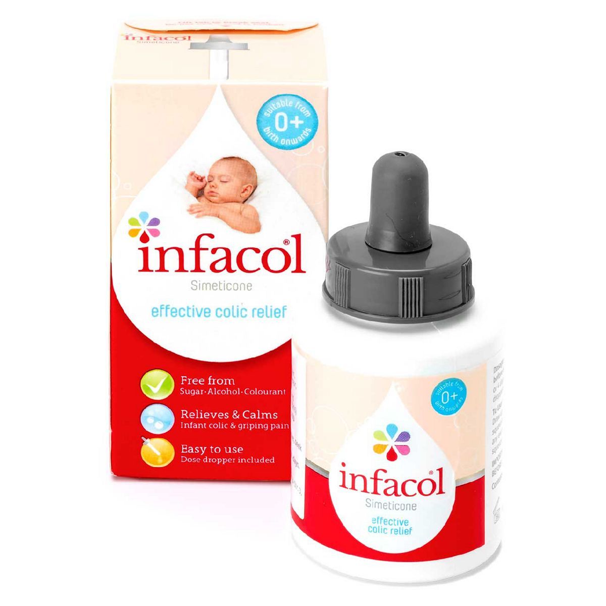 Infacol (Simeticone) Drops Dual Action relief of Colic and Wind 55ml