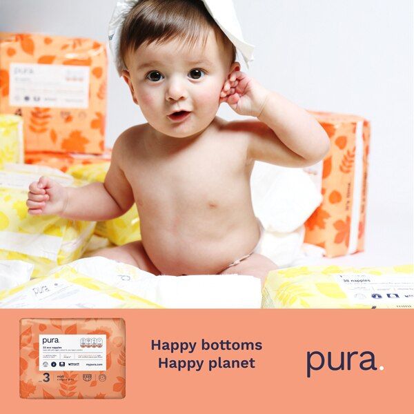 Pura Premium Eco Baby Nappies, Size 3 (4-9kg) 33 Nappies GOODS Superdrug   