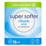 Sainsbury's Super Softer Classic Toilet Tissue x16 Rolls GOODS Sainsburys   