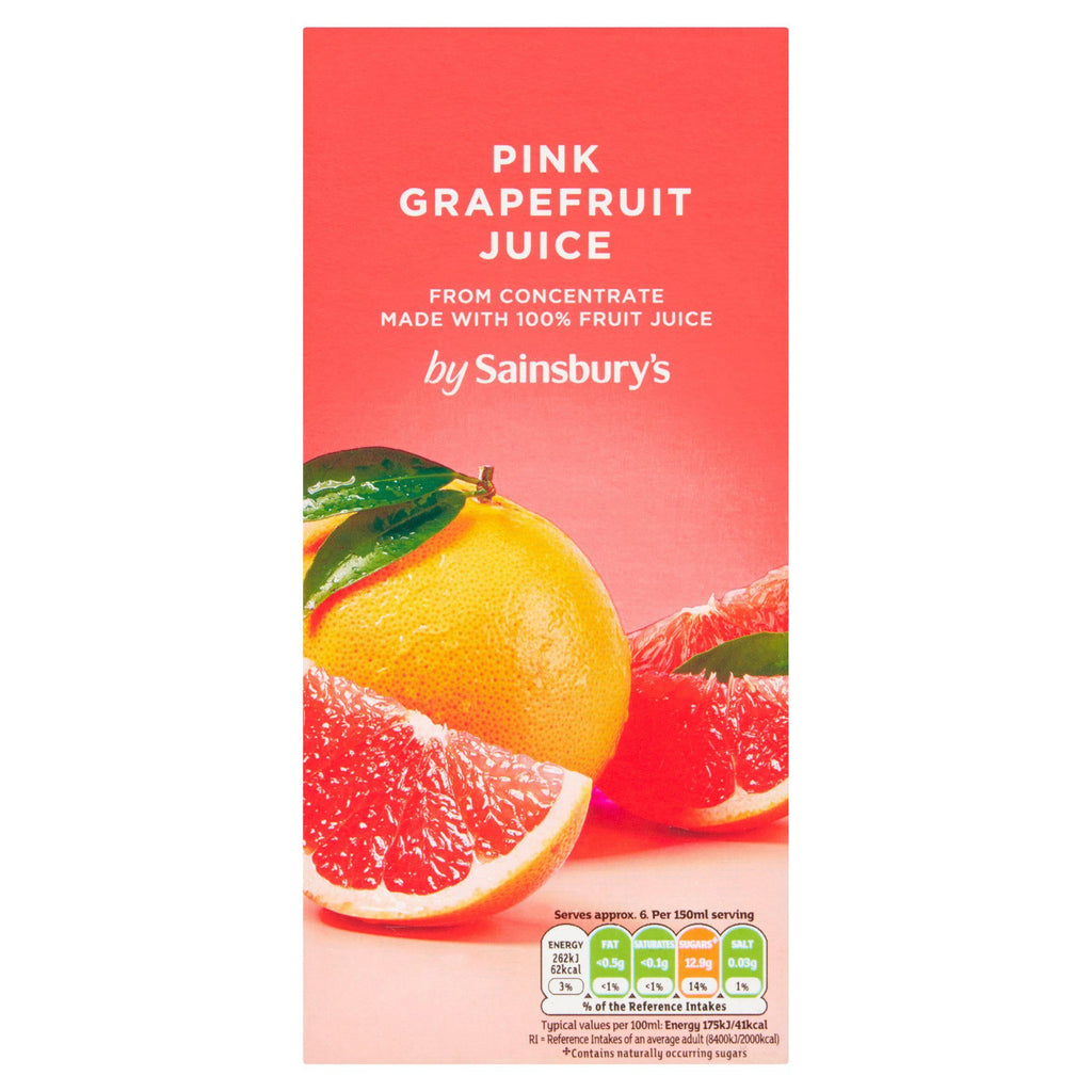 Sainsbury's Pink Grapefruit Juice 1L