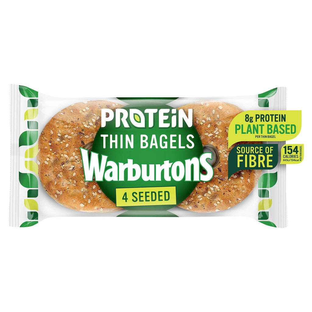 Warburtons Protein Thin Bagels x4