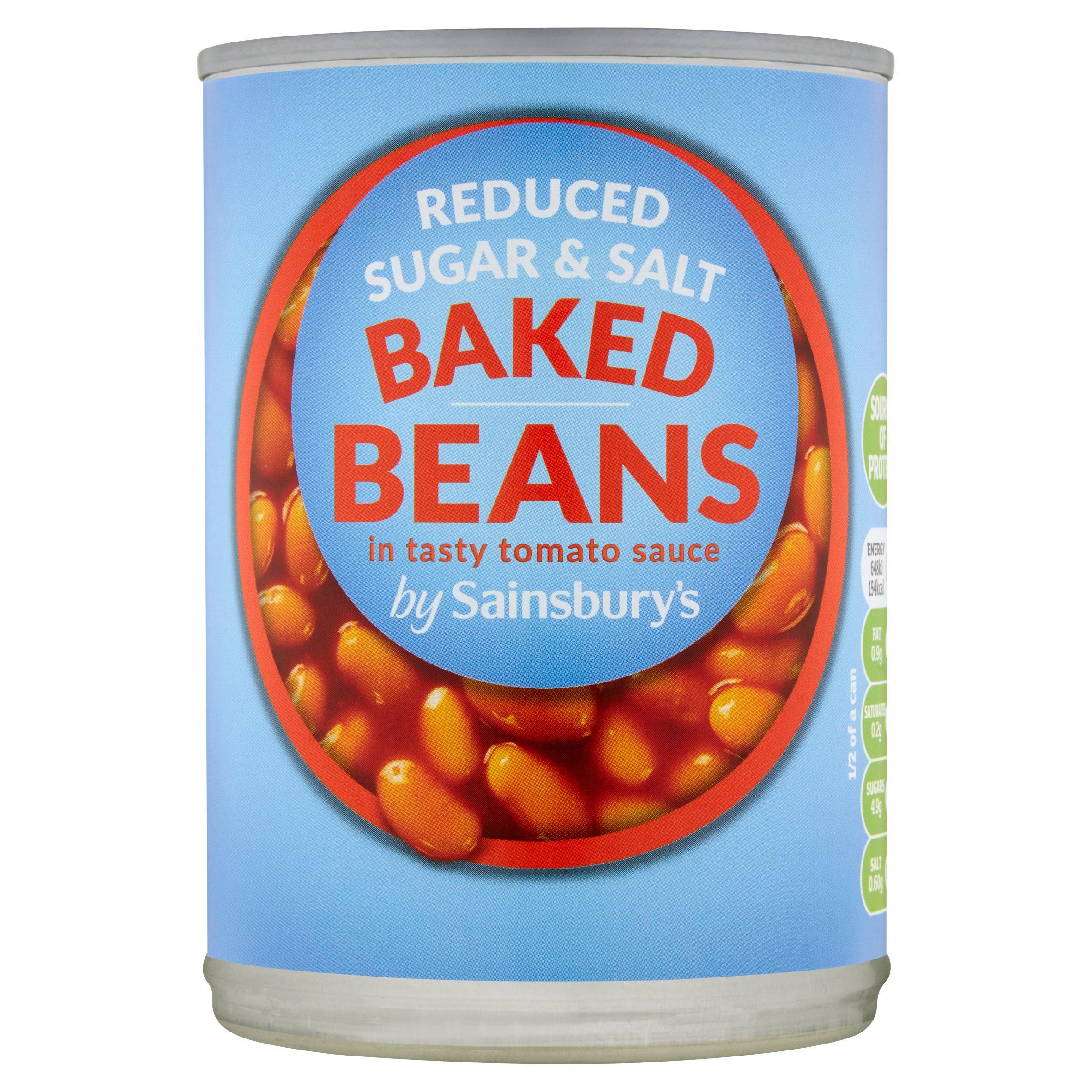 Sainsbury's Reduced Sugar &amp; Salt Baked Beans In Tomato Sauce 400g