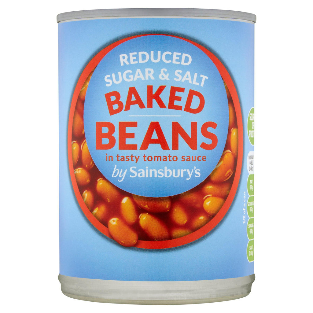 Sainsbury's Reduced Sugar & Salt Baked Beans In Tomato Sauce 400g