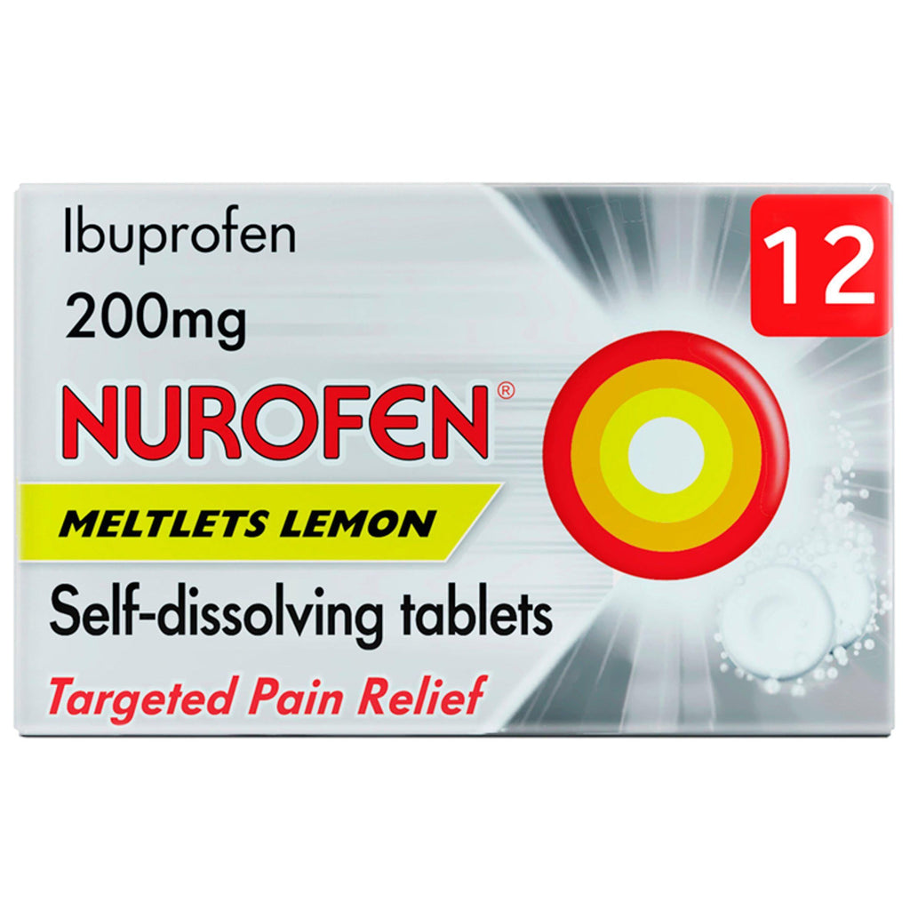 Nurofen Meltlets Lemon  Self-Dissolving Tablets x12 200mg