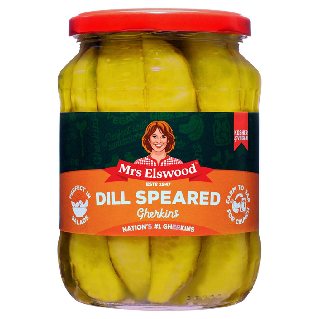 Mrs Elswood Dill Speared Gherkins 670g (360g*)