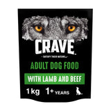 Crave Natural Grain Free Lamb &amp; Beef Adult Complete Dry Dog Food 1kg