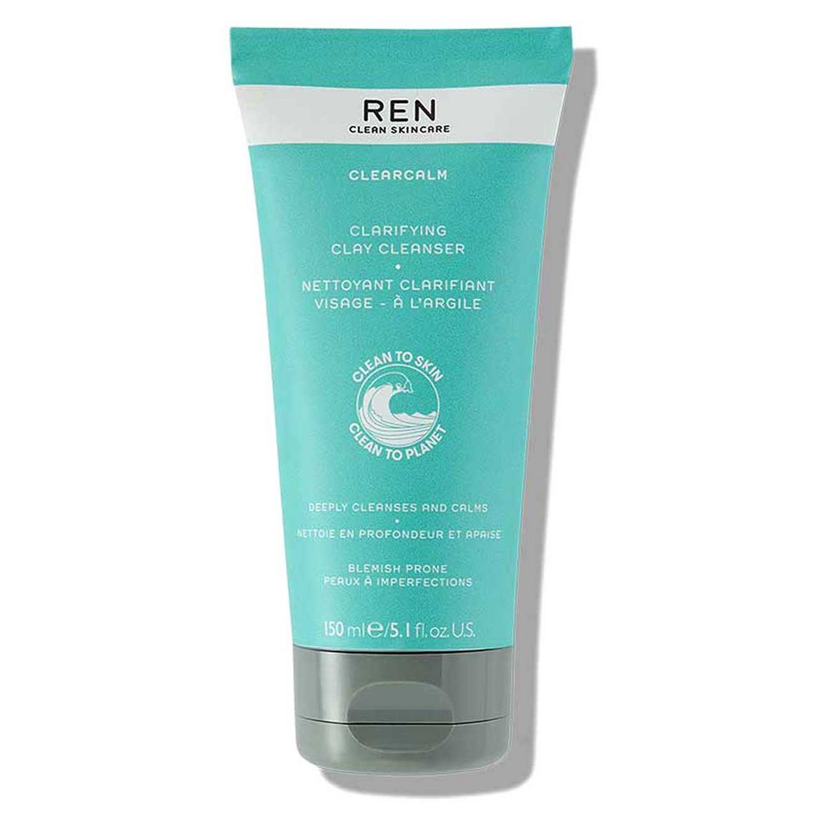 REN Clean Skincare Clearcalm Clay Cleanser 150ml Body Care Boots   