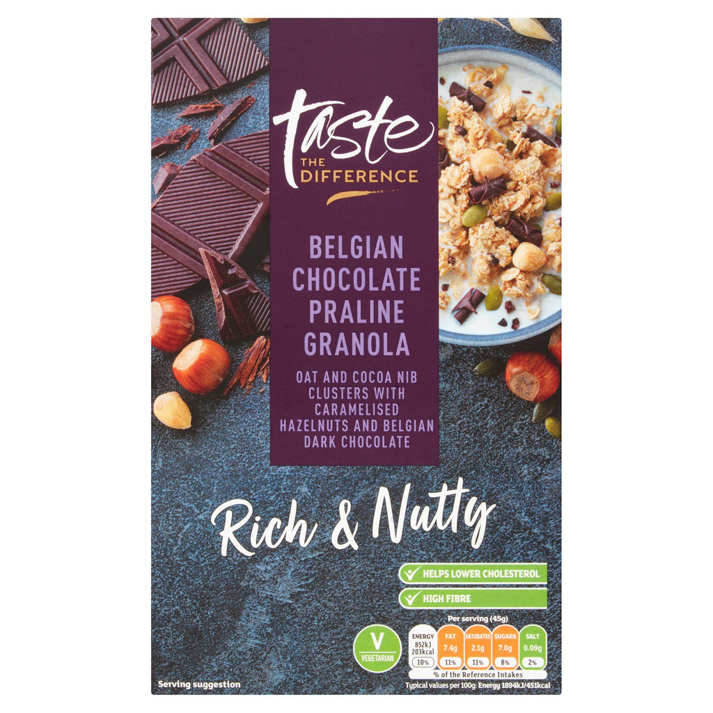 Sainsbury's Belgian Chocolate Praline Granola, Taste the Difference 500g