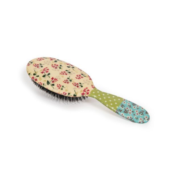 Rock & Ruddle Pink Blossom Small Pure Bristle Hairbrush