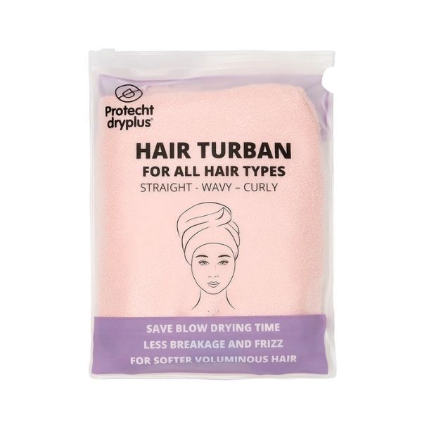 Protecht Dryplus Super Absorbent Dry Plus Hair Turban White GOODS Superdrug Gossamer Pink  