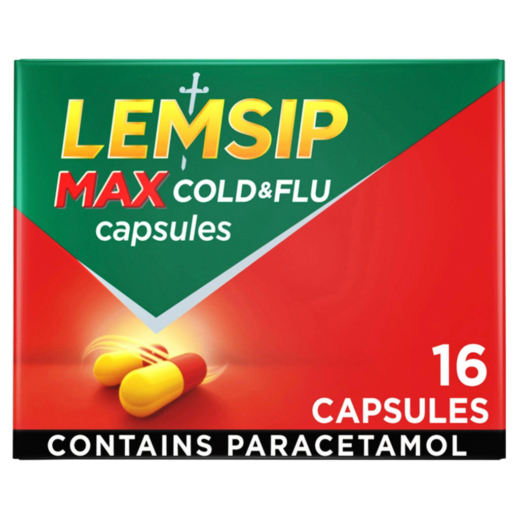 Lemsip Max Cold & Flu Capsules x16