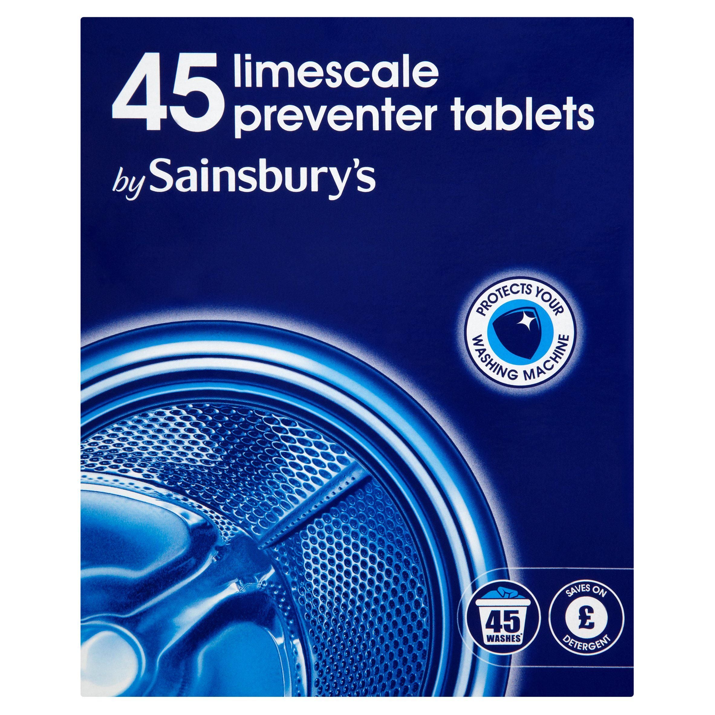 Sainsbury's Limescale Preventer Tablets x45 Household bigger packs Sainsburys   