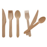 Sainsbury's Home Wooden Forks/Knives/Spoons 24pk GOODS Sainsburys   