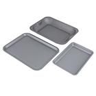 Sainsbury's Home 3Pk Bakeware (28cm Roaster/38cm Baking Tray/31cm Deep Oven Tray) bakeware Sainsburys   