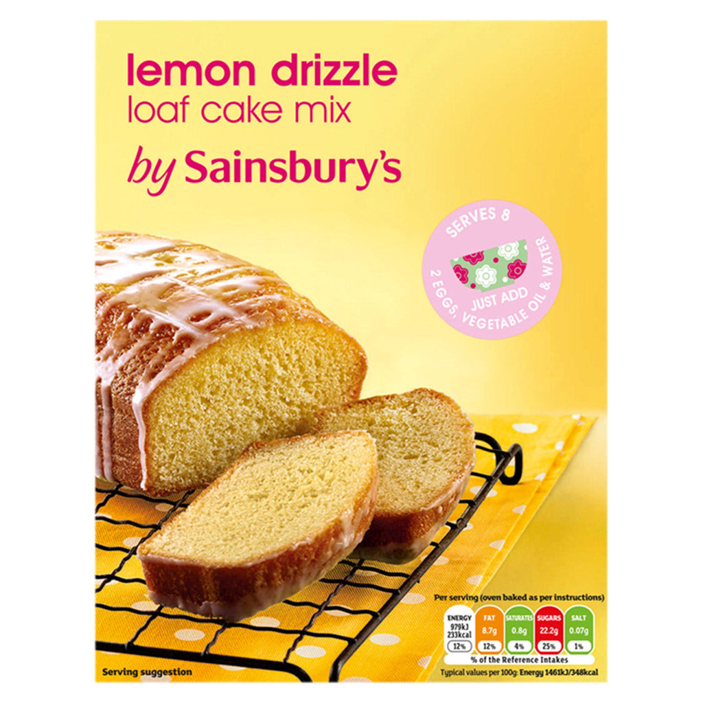 Sainsbury's Lemon Drizzle Loaf Cake Mix 320g