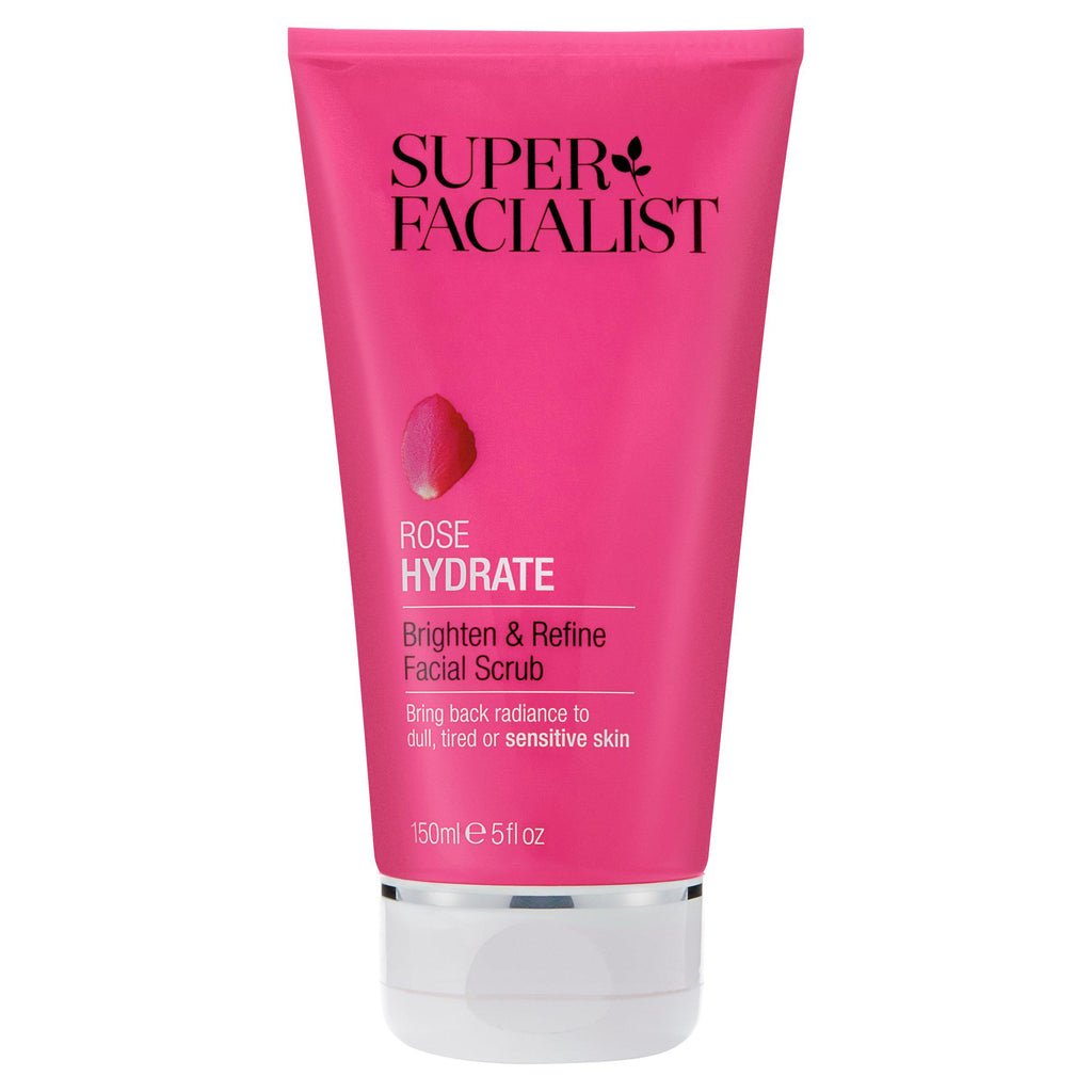 Super Facialist Rose Hydrate Brighten & Refine Facial Scrub 150ml