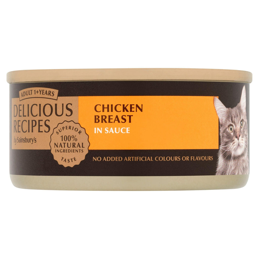 Sainsbury's Delicious Recipes 1+ Adult Cat Food Chicken Breast 70g