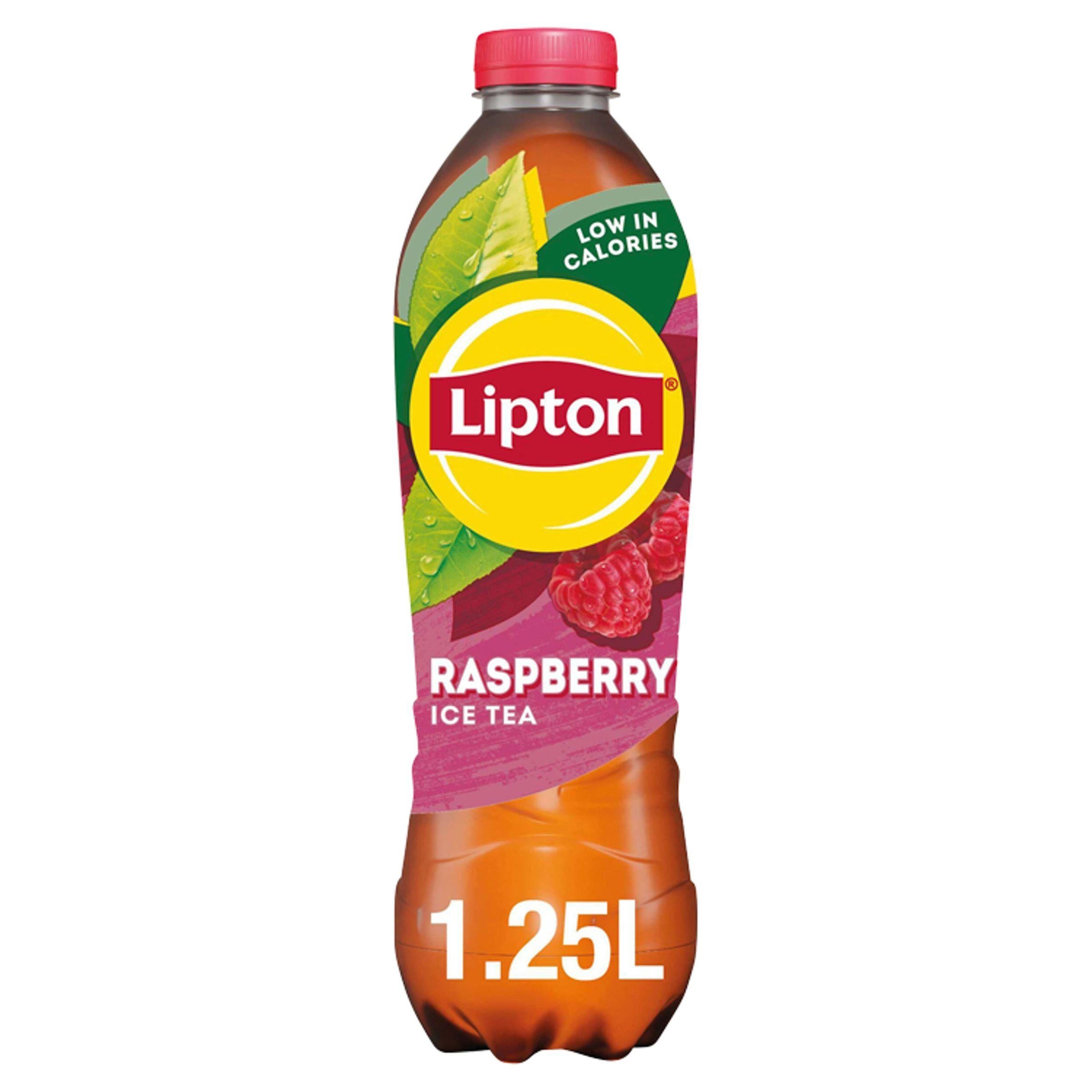 Lipton Ice Tea Raspberry Flavoured Still Soft Drink 1.25L All long life juice Sainsburys   