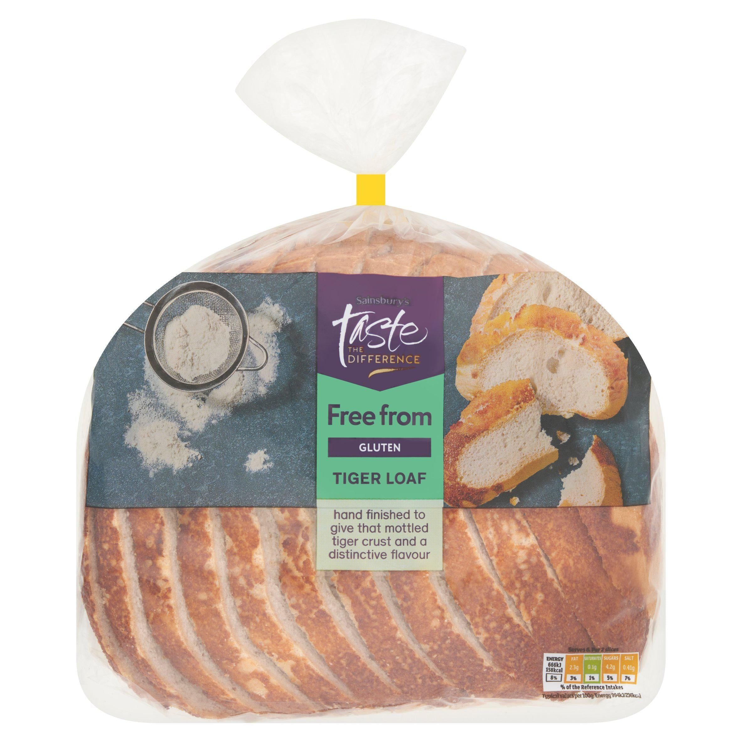 Sainsbury's Free From Tiger Loaf, Taste the Difference 400g GOODS Sainsburys   