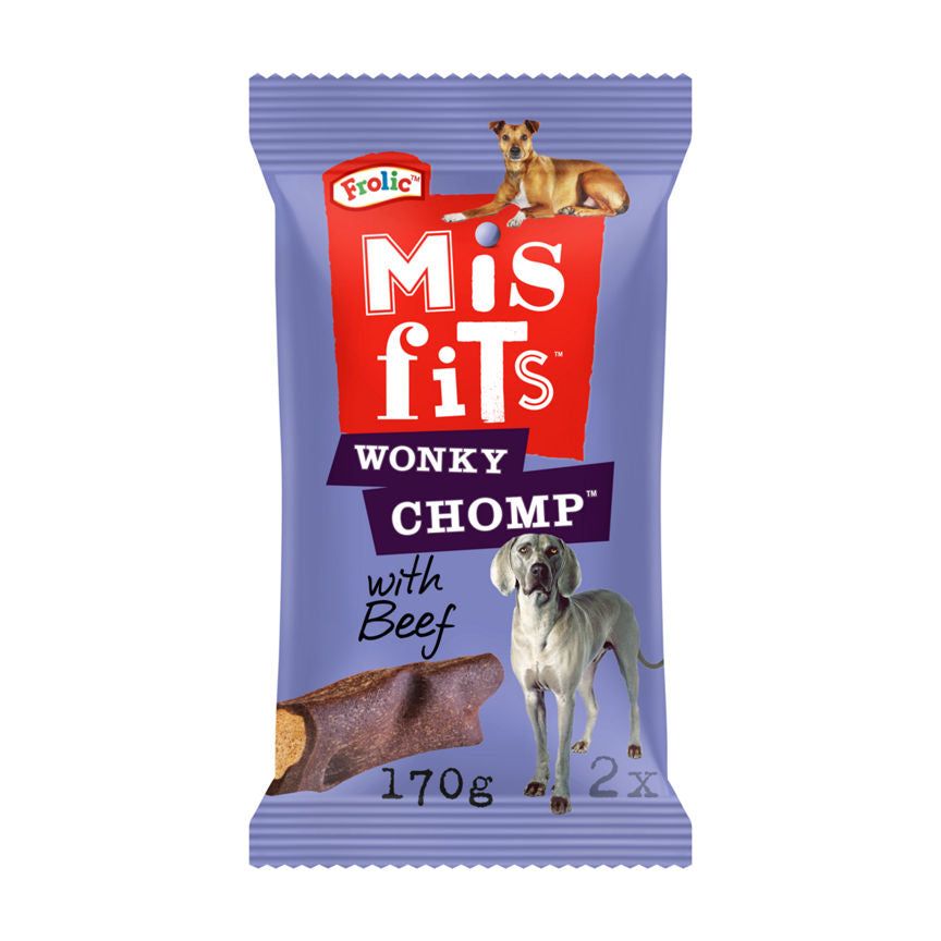 Misfits Wonky Chomp Adult Medium Dog Treats Liver