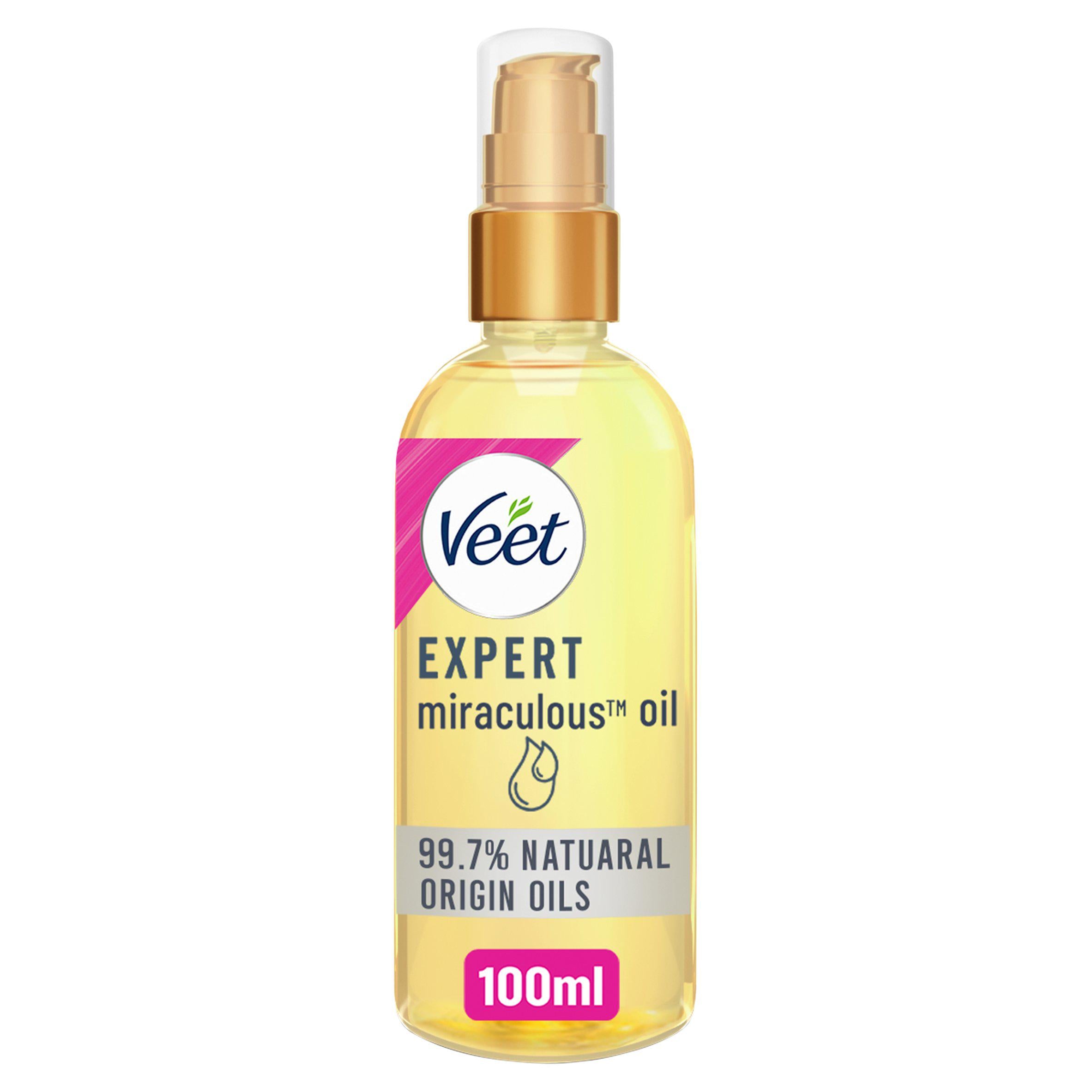 Veet Miraculous Oil 100ml Shaving foams gels & oils Sainsburys   