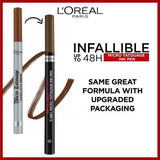 L'Oreal Paris Infallible Brows 48H Ink Pen 7.0 Blonde GOODS Superdrug   