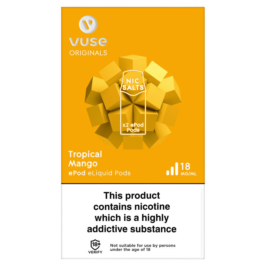 Vuse ePod Pods vPro Tropical Mango 18mg/ml