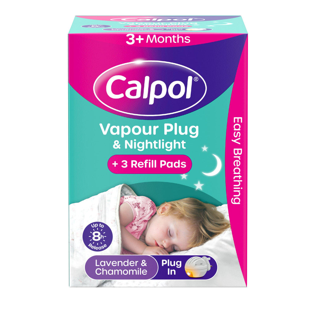 Calpol Vapour Plug In & Nightlight 3+ Months Plug & 3 Refills