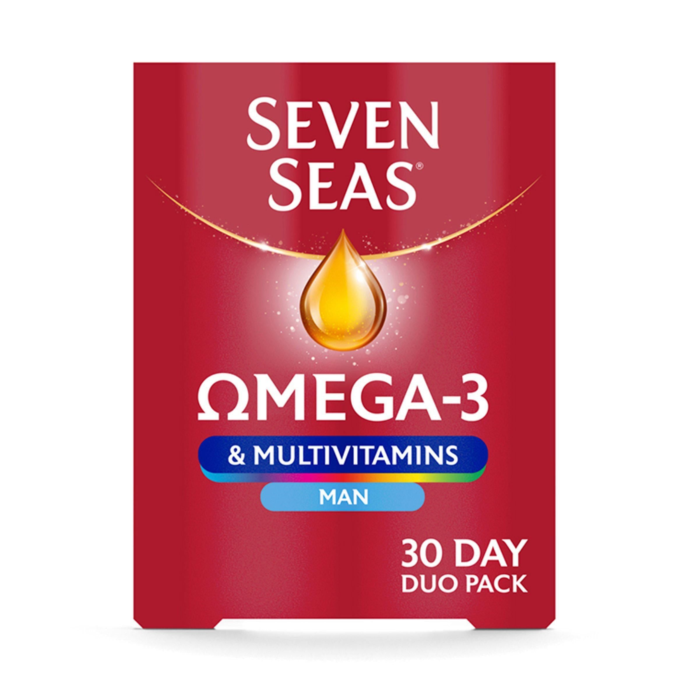 Seven Seas Omega 3 & Multivitamins Man 30 Day Duo Pack GOODS Sainsburys   