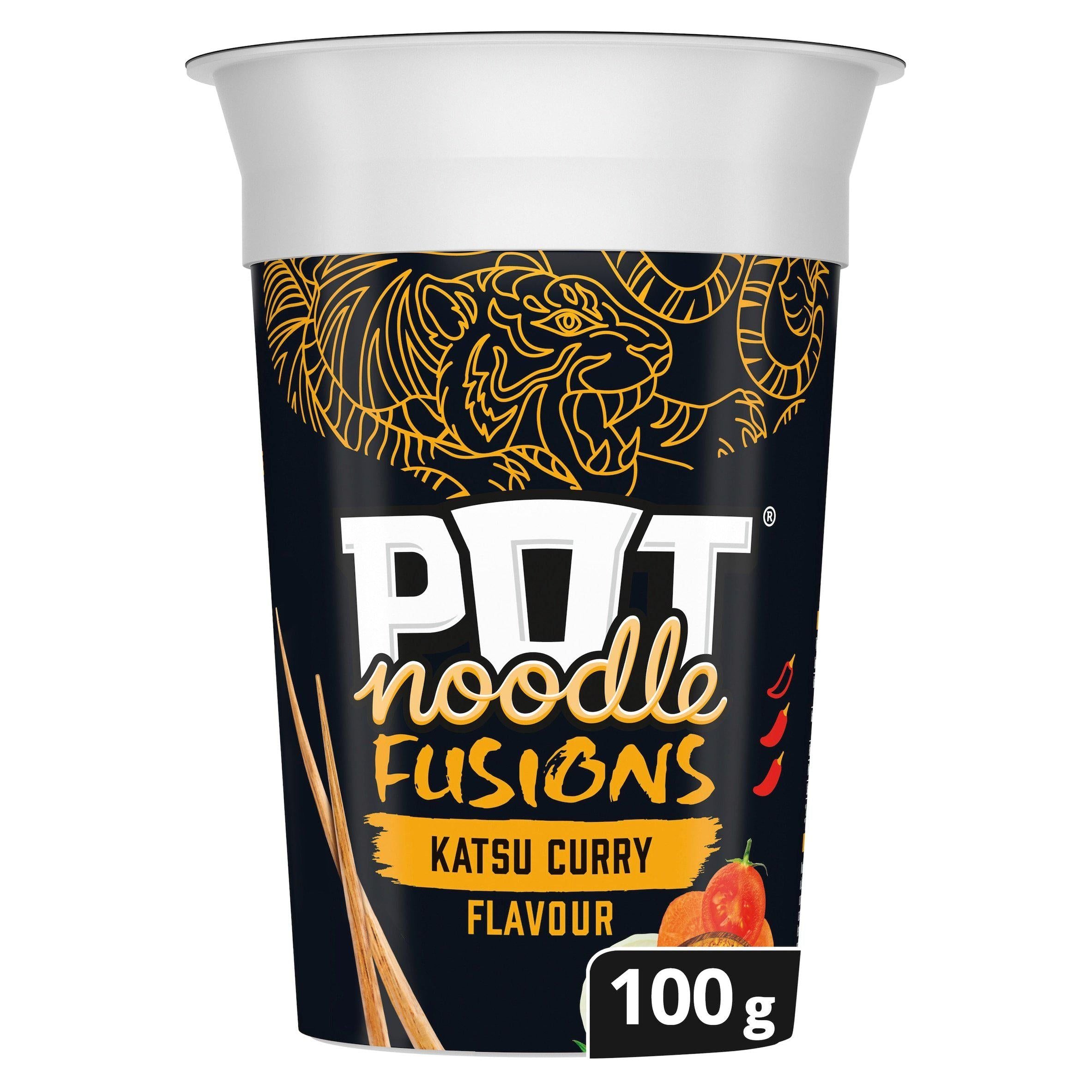 Pot Noodle Katsu Curry Instant Snack 100g Instant snack & meals Sainsburys   