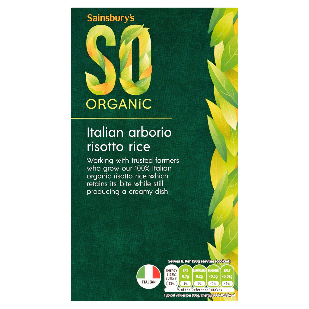 Sainsbury's Arborio Risotto Rice, SO Organic 500g