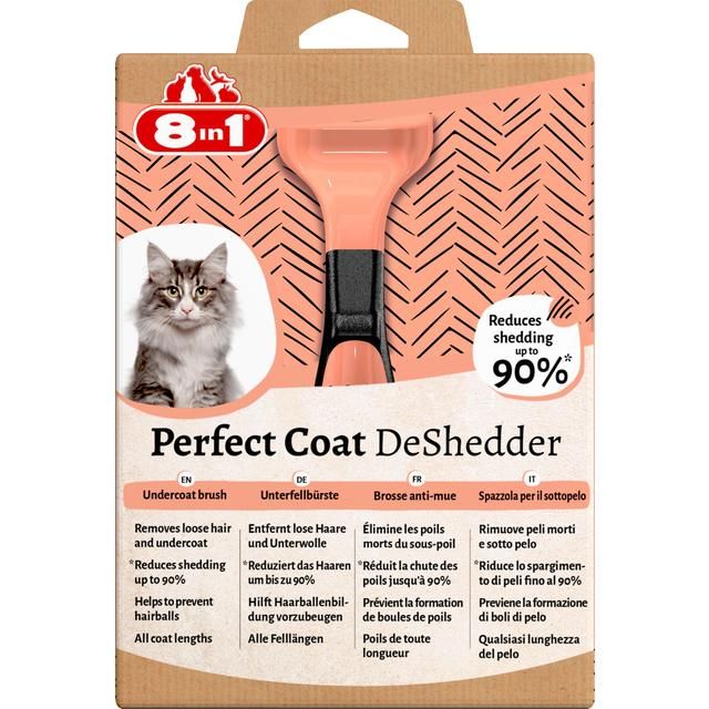 8in1 Perfect Coat DeShedder Cat Grooming Comb