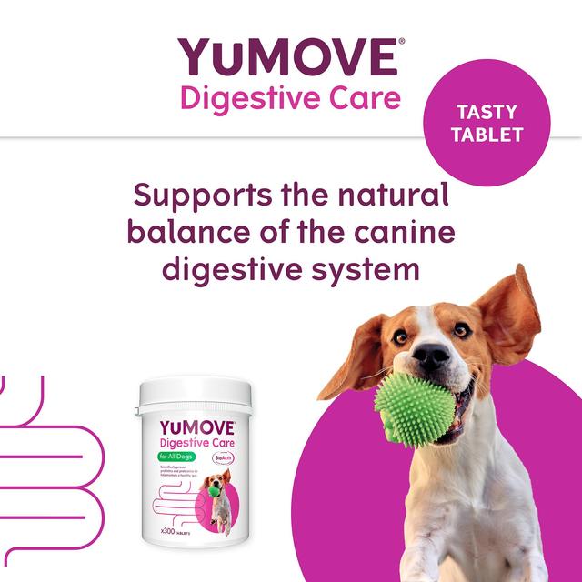 YuMOVE Dog Digestive Health Probiotics Supplement   300 per pack GOODS M&S   