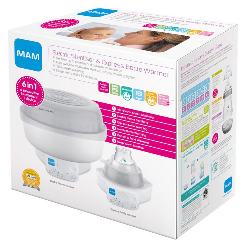 MAM Electric Steriliser & Express Bottle Warmer GOODS ASDA   