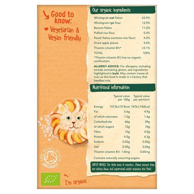 Organix Banana Peach & Apple Organic Baby Muesli 10 mths+   200g GOODS M&S   