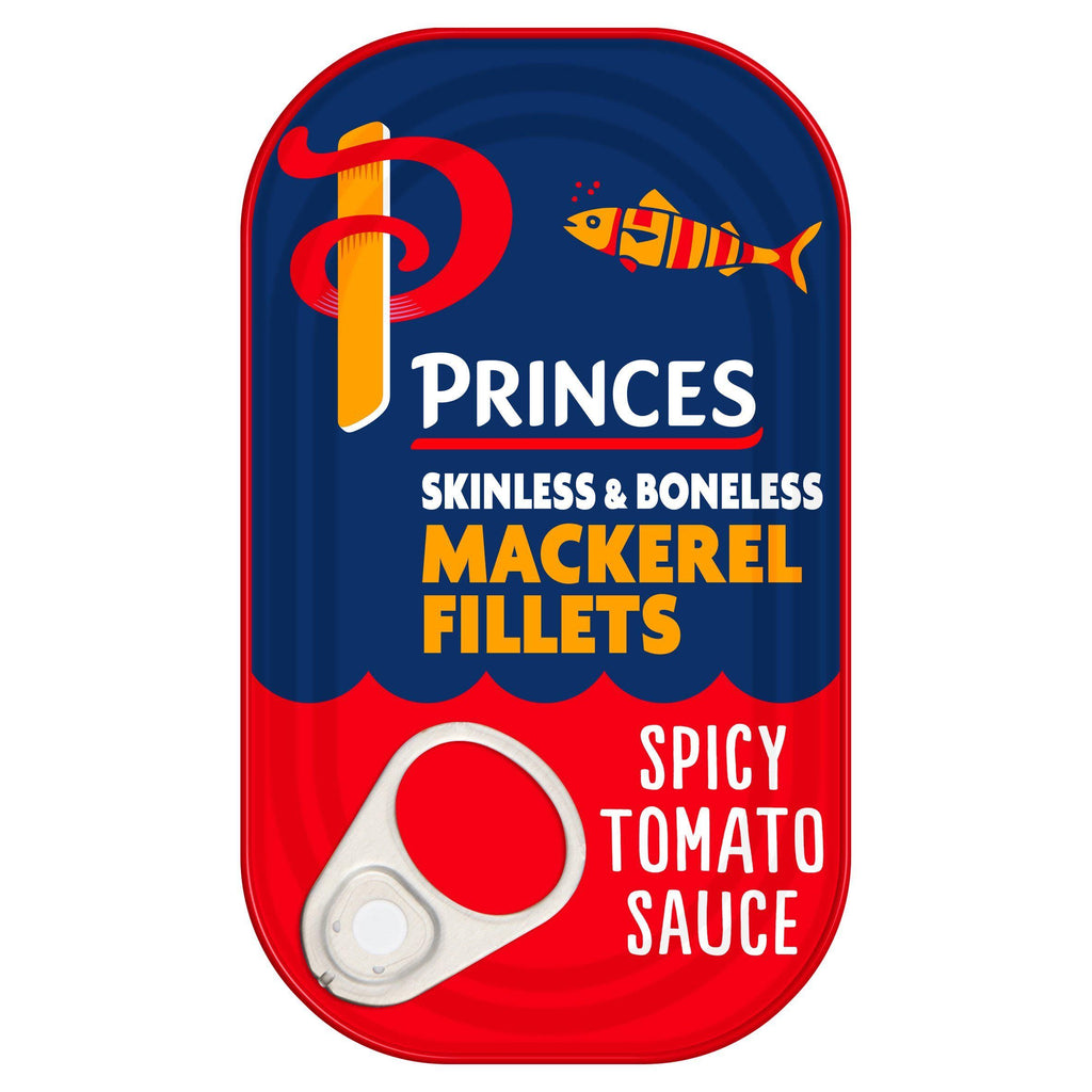 Princes Mackerel Fillets in Spicy Tomato Sauce 125g