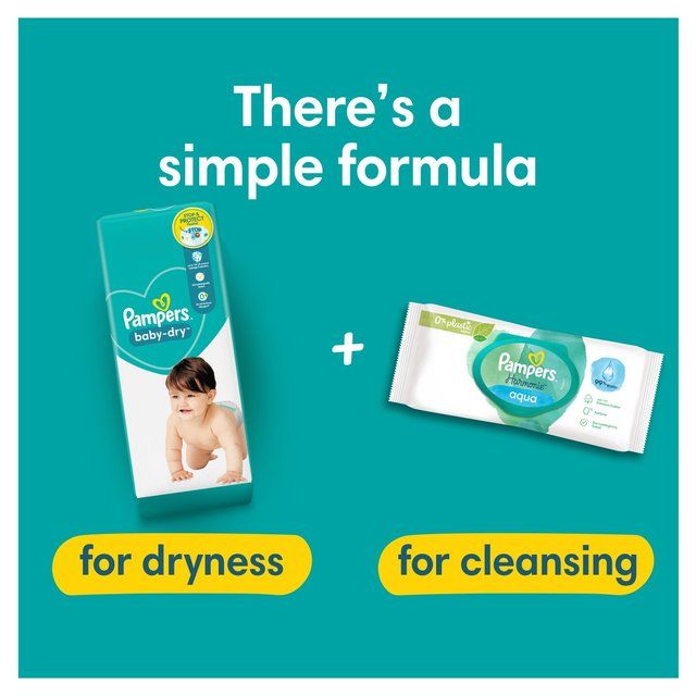 Pampers Baby-Dry Nappies Size 4+ (10-15kg) Essential Pack    41 per pack