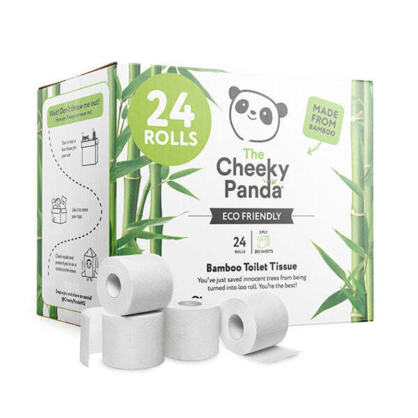 The Cheeky Panda Bamboo Unwrapped Toilet Rolls 24