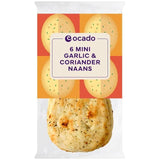 Ocado 6 Mini Garlic & Coriander Naans   6 per pack GOODS M&S   