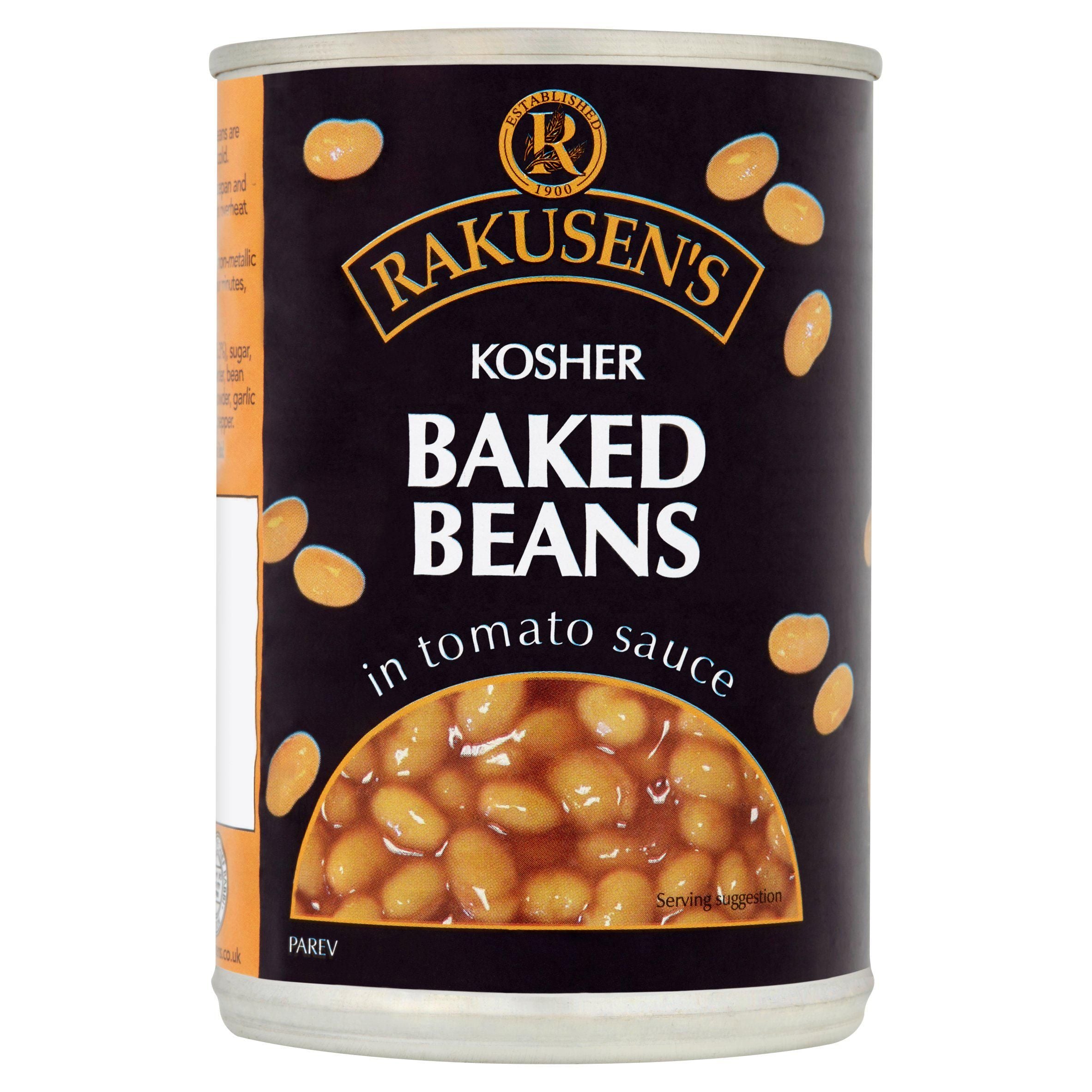 Rakusen's Baked Beans in Tomato Sauce 400g Baked beans & canned pasta Sainsburys   