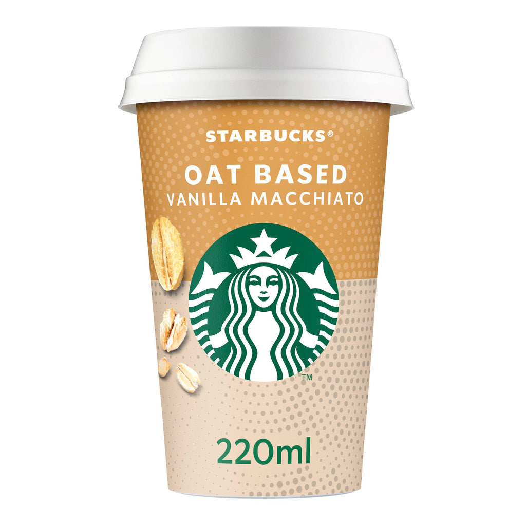 Starbucks Vanilla Macchiato Iced Coffee, Plant-Based Drink 220ml