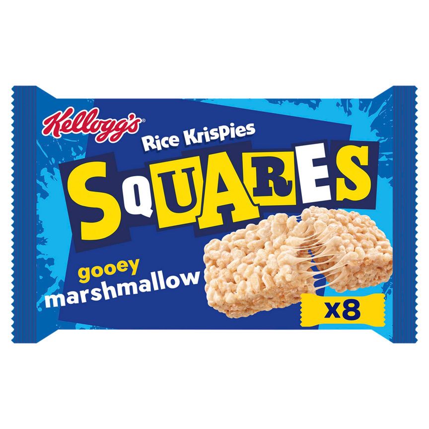 Kellogg's Rice Krispies Squares Marshmallow Bars 8x