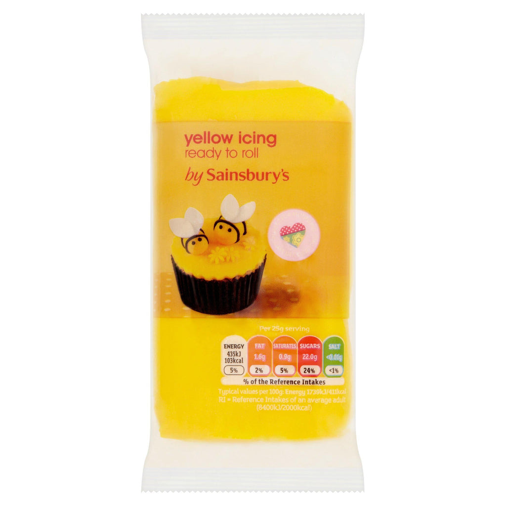 Sainsbury's Ready to Roll Yellow Icing 250g