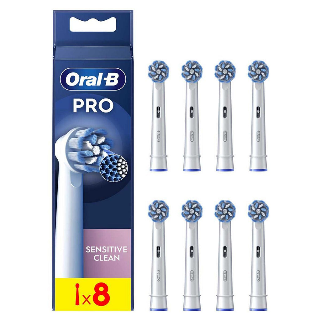 Oral-B Sensitive Clean Toothbrush Head, 8 Pack